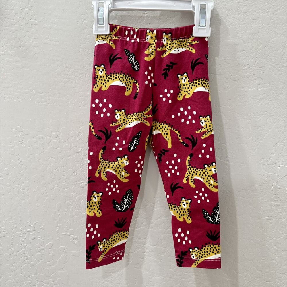 Winter Water Factory Maroon Cheetah Leggings